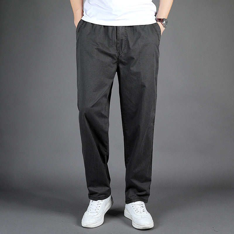 Men's Plus Size Khaki Casual Pants Summer New