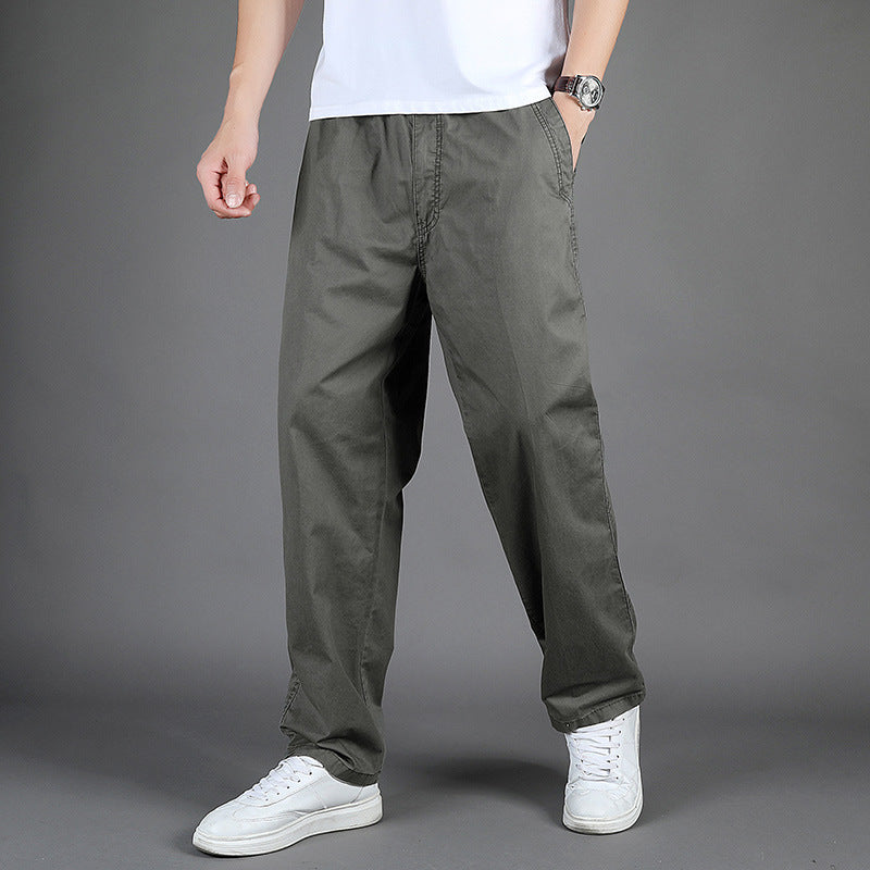 Men's Plus Size Khaki Casual Pants Summer New