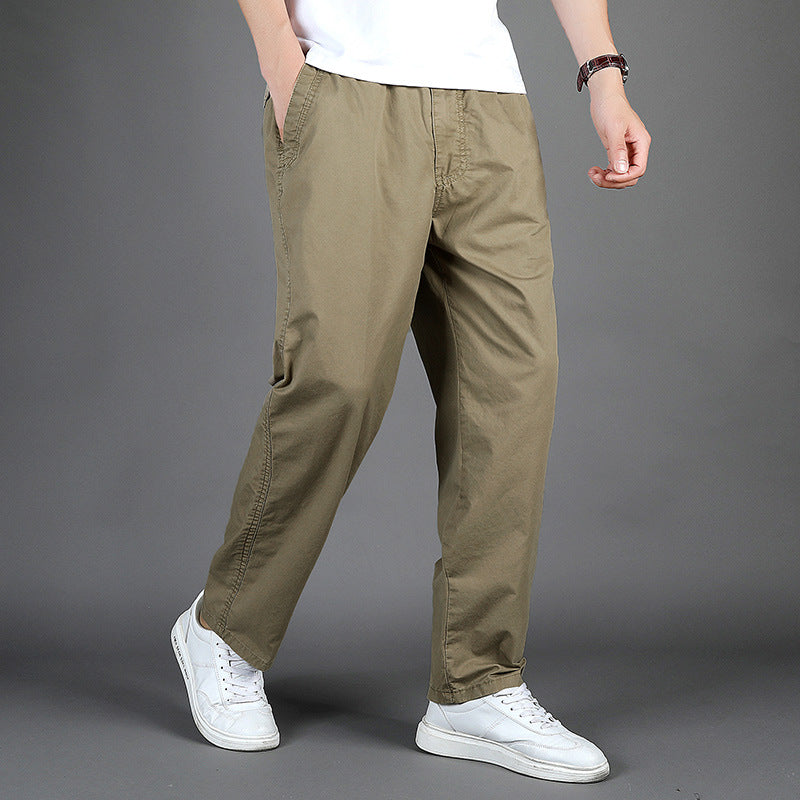 Men's Plus Size Khaki Casual Pants Summer New