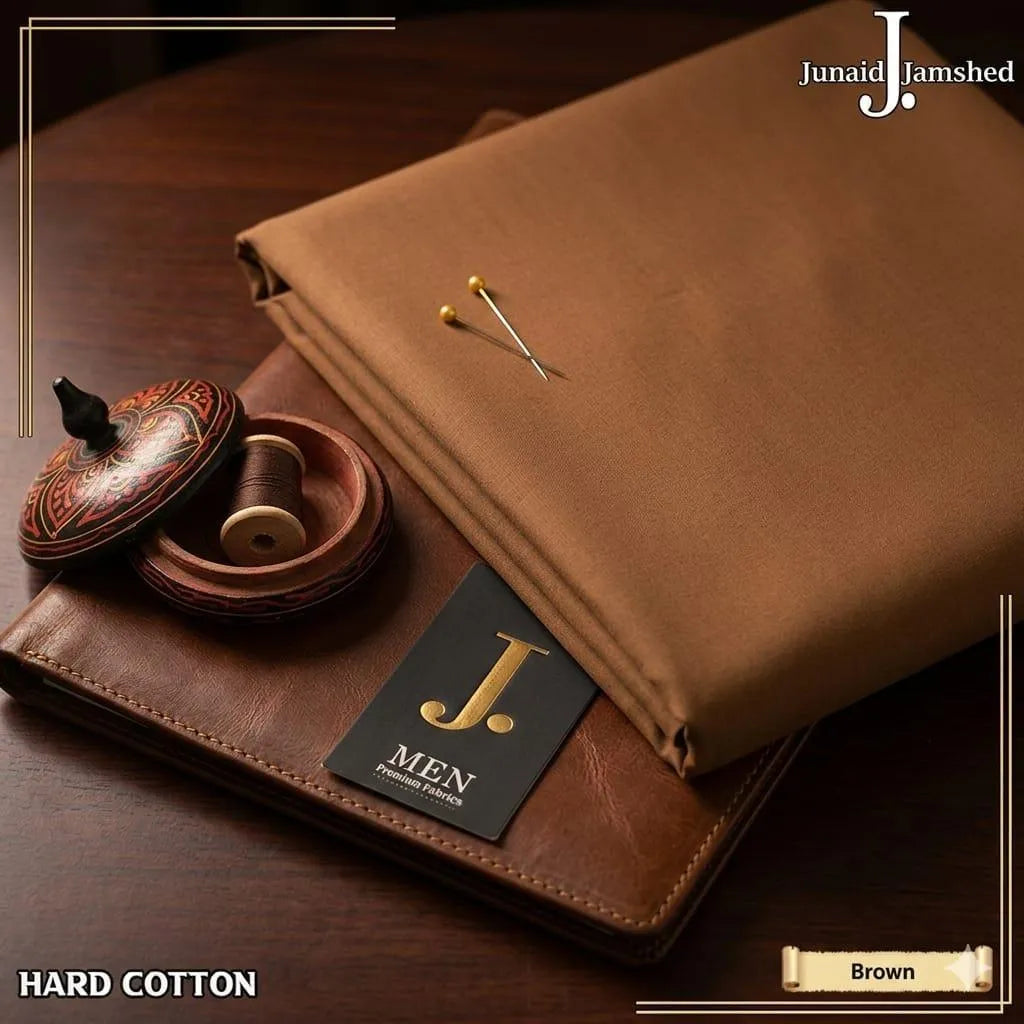 Copper Hard Cotton Unstitched Suit for Men