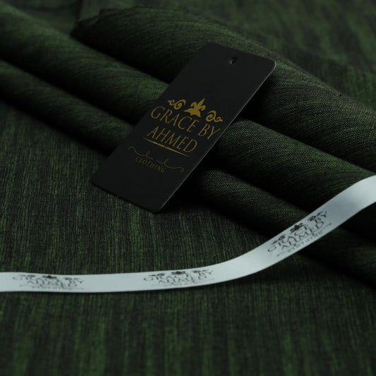 Men's Khaddar Textured Suit Green Winter Pakistan