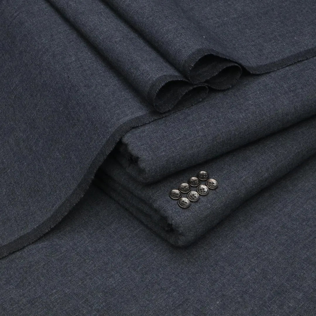 Men Khaddar Suit Plain Grey Winter Casual Wear
