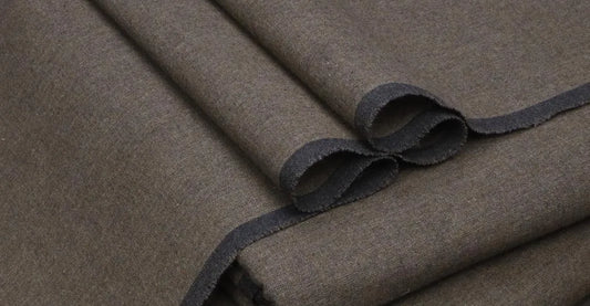 Unstitched Khaddar Suit Brown Winter Pakistan