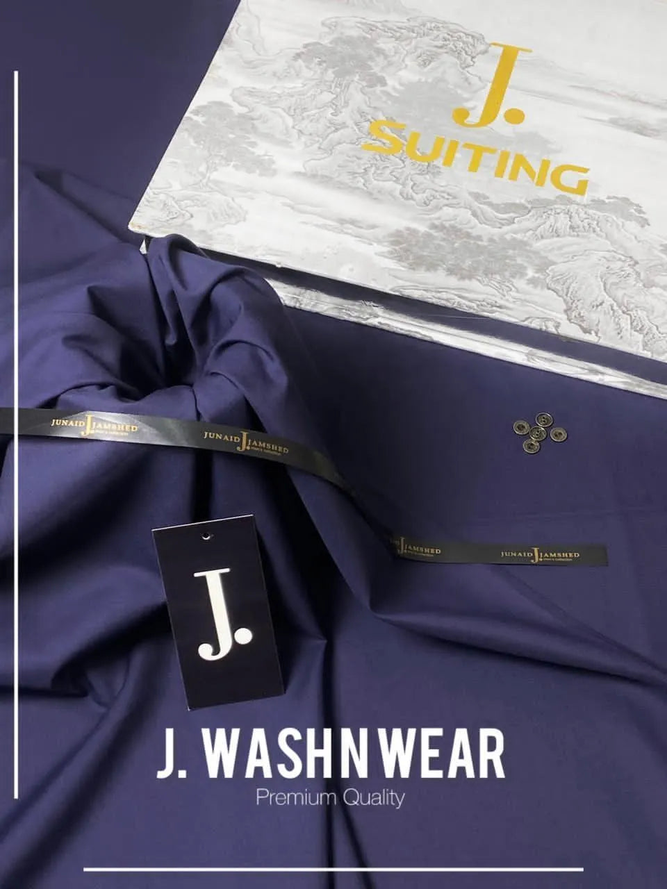 J. Wash N Wear Suit Blue Premium Quality