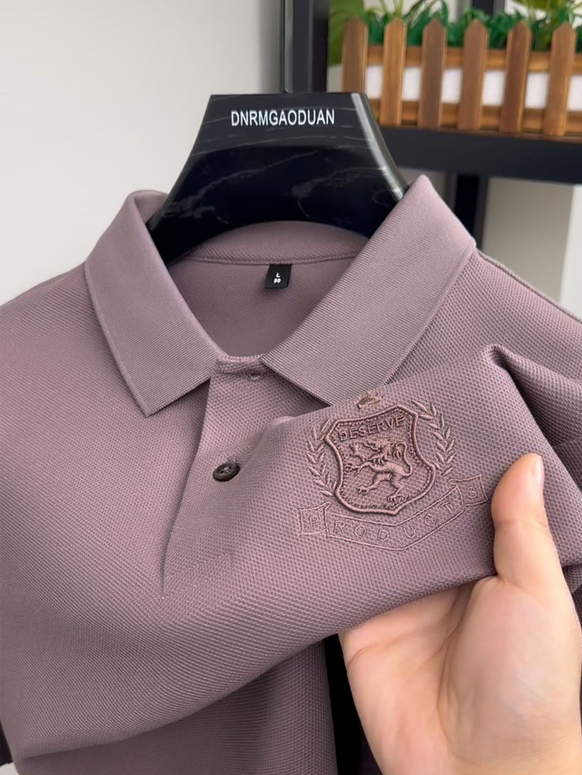 Olive Green Men's Casual Polo Shirt Plus Size Breathable
